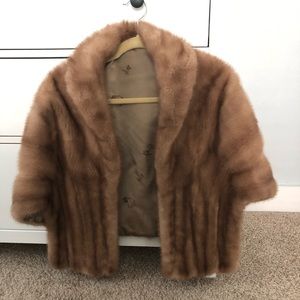 REAL rabbit fur shawl